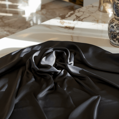 Black Flat Bed Sheet 600TC - Jumel Home